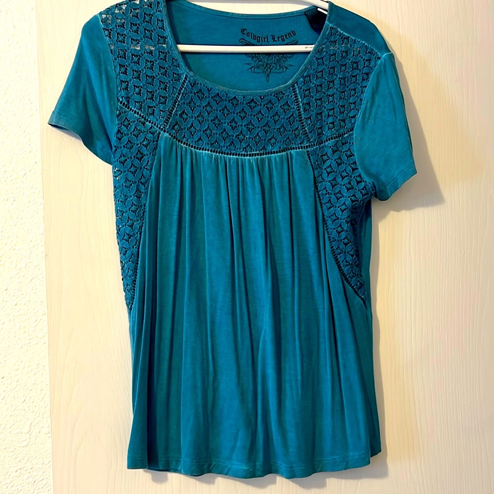 Colbgirl Legend, Rayon/spandex blend top.